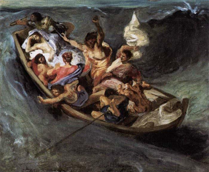 Eugene Delacroix Christ on the Lake of Gennezaret Sweden oil painting art
